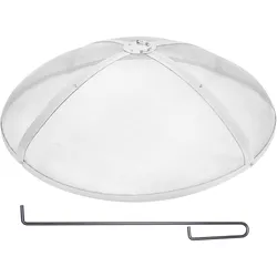 VEVOR Funkenfang für Feuerschalen φ762 x 215 mm Feuerstellengitter Funkenschutz Edelstahl Funkenhaube 2-mm-Maschenlöcher Feuerschale Funkenschutzhaube Ideal für Feuerstellen Feuerschalen und Kaminen