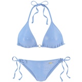 LASCANA Triangel-Bikini, Damen hellblau, Gr.42 Cup C/D,