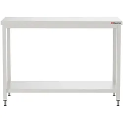 Big-Gastro Edelstahl Arbeitstisch 1200 x 600 - mit Grundboden - IDEAL