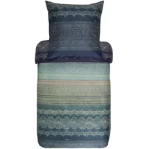 BASSETTI BRUNELLESCHI Bettwäsche + 1 Kissenhülle aus 100% Baumwollsatin in der Farbe Grün V4, Maße: 135x200 + 1 K 80x80 cm - 9291540