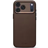 decoded iPhone 17 Pro Max Leder Case stoßfest braun
