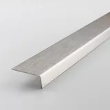 PROVISTON Mini-Winkelprofil Edelstahl | Edelstahl matt | Breite 27 mm | Höhe 10 mm | Länge 2700