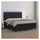 vidaXL Boxspringbett mit Matratze & LED Schwarz 180x200 cm Kunstleder