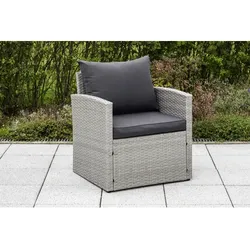 MERXX Gartenmöbelset »Lanzarote«, Metall/Kunststoff, 1-teilig - grau