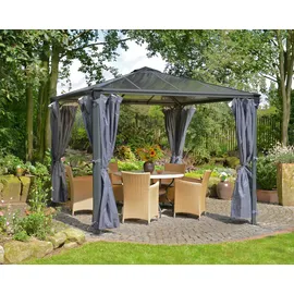CANOPIA Vorhangset für Pavillon 3 - 4 m 2 Stück Grau