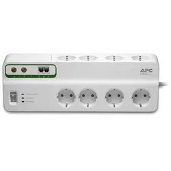 APC PMF83VT-GR Performance SurgeArrest 8-fach, Schutz für Telefon- und Koax-Leitungen, 230 V