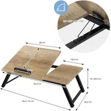 Laptoptisch Notebooktisch Betttisch Tisch Bett Laptop Klappbar Höhenverstellbar