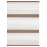 Lichtblick Duo Rollo / Doppelrollo Klemmfix 45 x 150 cm creme/weiß/braun