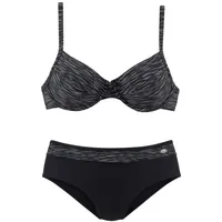 KangaROOS Bügel-Bikini Damen schwarz-bedruckt Gr.44 Cup F