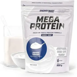 Mega Protein Joghurt. Eiweißshake Proteinpulver mit Whey & Casein. 500 g EINHEITSFARBE 500g