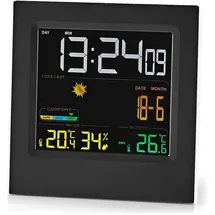 Nedis Wetterstation WEST404BK Schwarz