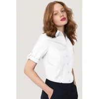 Hakro Bluse Mikralinar® weiß, 2XS