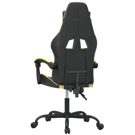 vidaXL Gaming-Stuhl Drehbar Schwarz und Gold