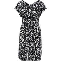 s.Oliver - Kurzes Kleid mit Binde-Detail, Damen, schwarz|weiß, 38