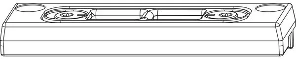 Maco Riegelschließteil - Schließblech für Kunststofffenster, Zinkdruckguss silberfärbig