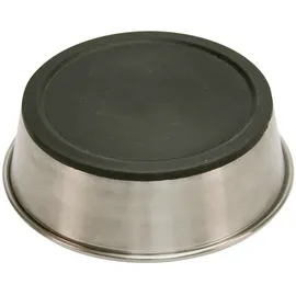 Kerbl Pet Edelstahlnapf, Futternapf, Fressnapf, rund, silber / schwarz, Ø22x6,8cm, 1600ml, Edelstahl, Hundenapf 1600 ml