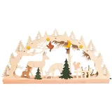 Hobaku HOLZ - BASTELN - KUHNERT Kuhnert Schwibbogen Bastelset Schwibbogen Wald (39x20x5cm) von Drechslerei Kuhnert - 2 Jahre Gewährleistung - mind. 14 Tage Rückgaberecht