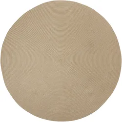 TECTAKE Geflochtener Teppich Vibe aus Jute- und Kunststofffasern - braun