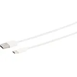 s/conn S-Conn USB Lade-Sync Kabel USB-A/USB-C, weiß, 0,5m, 14-13040,