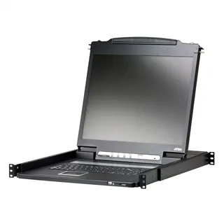 ATEN CL3000N KVM-Konsole, 48cm LCD, VGA, PS/2-USB, USB Port, UK-Layout,