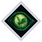 Riolis Kreuzstich Stickpackung "Drachenauge", Zählmuster, 20x20cm
