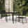 vidaXL Gartentisch 80 x 80 x 74 cm Schwarz