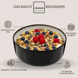 sänger geschirr Sänger Schalen, Set Sansibar, Schüssel | Schale, Schwarz,