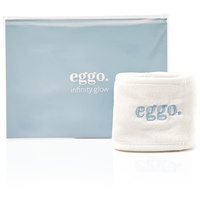 Eggo® Haarband - Samtig Weiches und Verstellbares Haarband für Hautpflege, Make-up und einen Aktiven Lebensstil - ein Unverzichtbares Accessoire beim Waschen des Gesichts und beim Schminken (Blau)