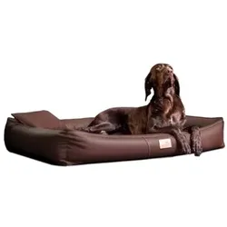 Tierlando ® CLIFFORD LATEX Orthopädische Hundematratze braun 85 cm, 16 cm, 60 cm