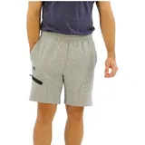 Under Armour Shorts mit Reißverschlusstasche, Hellgrau, L