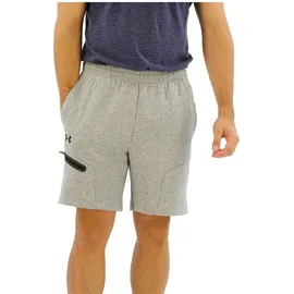 Under Armour Shorts mit Reißverschlusstasche, Hellgrau, L