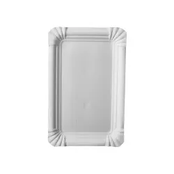 STARPAC Pappteller eckig, 13 x 20 cm, Nachhaltige Pappteller ideal für umweltbewusste Feiern und Events, 1 Packung = 20 Stück
