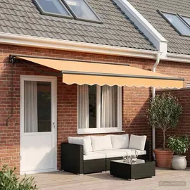 vidaXL Manuell einziehbare Markise 4,5 x 3,5 m grau