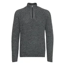 !Solid Troyer SOLID "Troyer SDKotch", Herren, Gr. L, grau (dunkelgrau melange), Obermaterial: 100% Baumwolle CO recyc.., Pullover Troyer