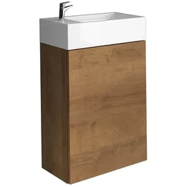 Badplaats WC Badmöbel Angela 40x22 cm F. oak - Schrank Waschbecken Badezimmer Toilette