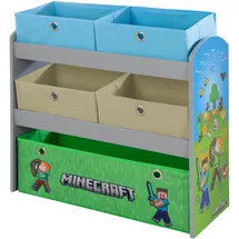 Minecraft Phoenix Spieleregal 5 Stoffboxen mehrfarbig