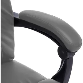 vidaXL Massage-Bürostuhl Kunstleder Anthrazit