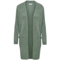 Only Damen Strickjacke mit Taschen | Stretch Casual Langarm Gerippt | Open Cardigan Noos ONLJADE, Farben:Grün, Größe:S