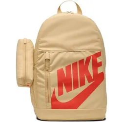 NIKE Rucksack Y NK ELMNTL BKPK, SESAME/SESAME/PICANTE RED, ONE SIZE