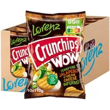 Lorenz Snack World Crunchips WOW Jalapeño & Cream Cheese, 10er Pack (10 x 110 g)