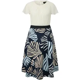 s.Oliver Midikleid Floral Blau 46