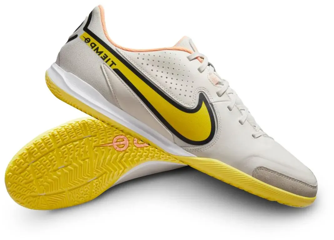 Nike Jungen Nike Jr. Tiempo Legend 9 Academy Ic Sneaker, Phantom Yellow Strike Sunset Glow, 36.5 EU - 36.5 EU