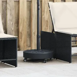 vidaXL Schirmständer Beton 27 kg Rund Schwarz