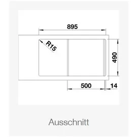 Blanco Zenar 5 S InFino Becken rechts anthrazit (523934)