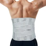 Verbreiterter Rückenstützgürtel Lendenwirbelsäule Bandscheibenvorfall Wirbelsäule Taille Verstauchung Unterer Rücken Linderung Schmerzen Männer (Size : M)