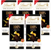 Lindt Excellence 100 % Kakao mit Orange extra Intensiv 50g x 5 limited 250g