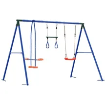 vidaXL Schaukelset Mehrfarbig 263 x 185 x 185 cm Stahl