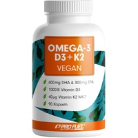 ProFuel - Omega-3 + Vitamin D3 & K2 90 St Weichkapseln