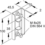 Niedax Trägerzwischenklemme TZK 86-96 S (1Paar)