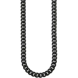 Edelstahlkette BRUNO BANANI "Schmuck Geschenk Halsschmuck Halskette", schwarz, Halsketten, Damen, Edelstahl, L: 55cm B: 7mm, B:7mm